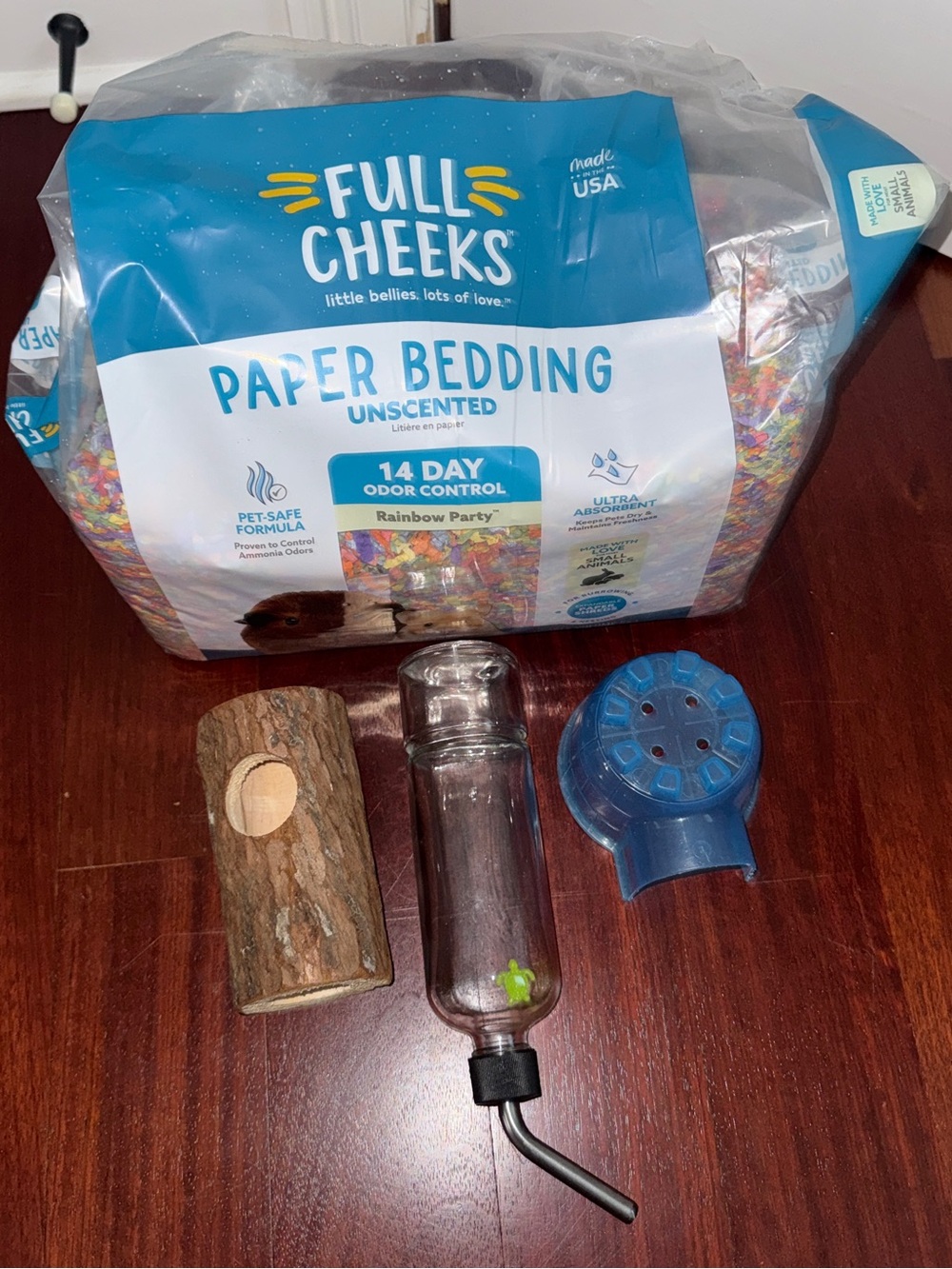 Dwarf hamster bundle - bedding, hideout, tunnel, water bottle